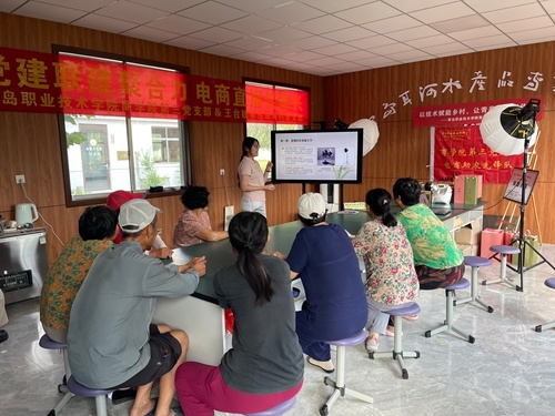 实践队面向村民开展电商直播公益培训